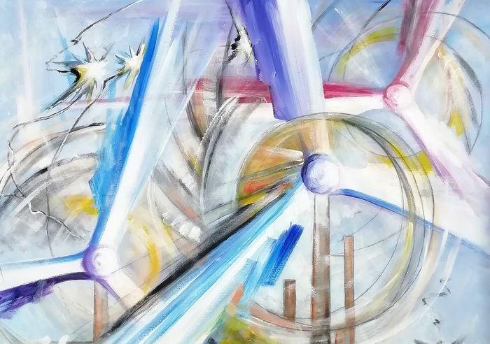 " Hijos del Viento " Acrylschilderij uit 2010 van Oleg Shovkunenko