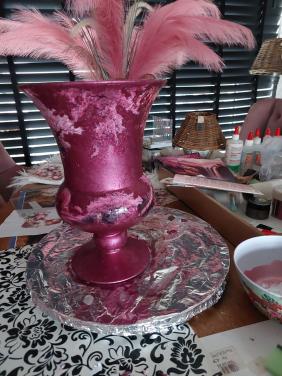 Nw Decoupage vaas