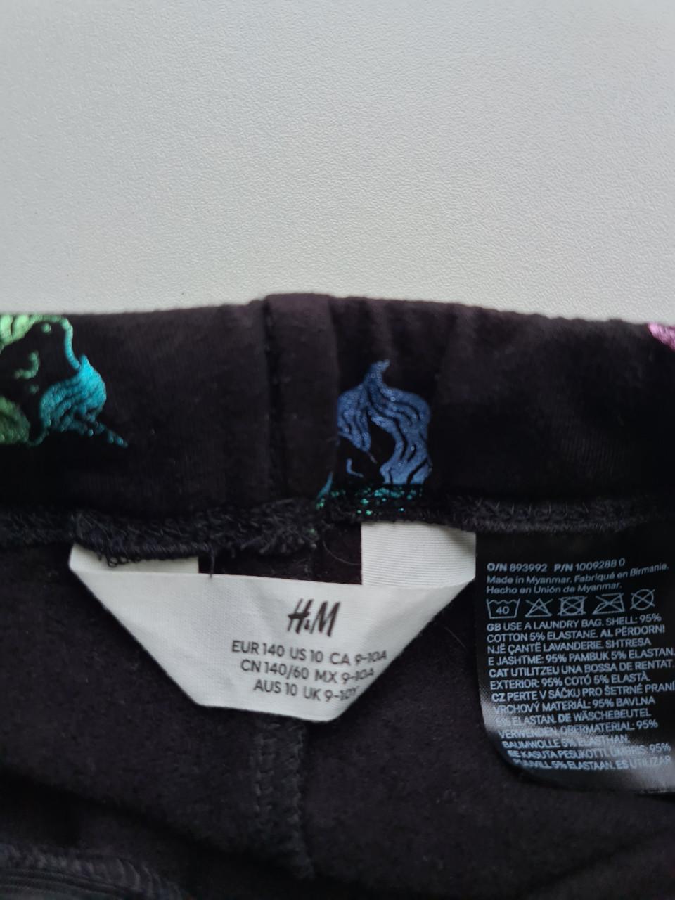 H&M nieuwe legging met Unicorns Maat 140