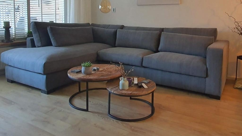 Nette hoekbank Sofie 3 zits + loungegedeelte