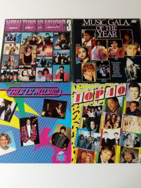 Set 4x jaren 80 vinyl lp