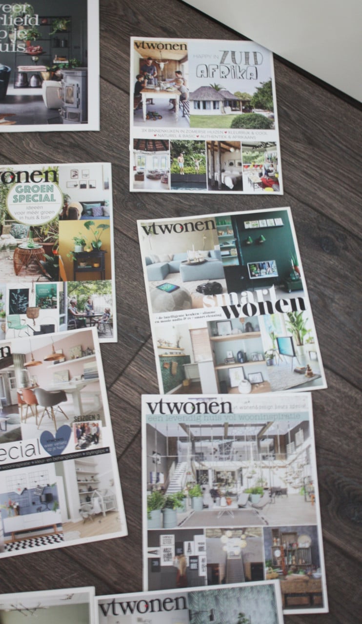 Set van 17 dunne tvwonen tijdschriften