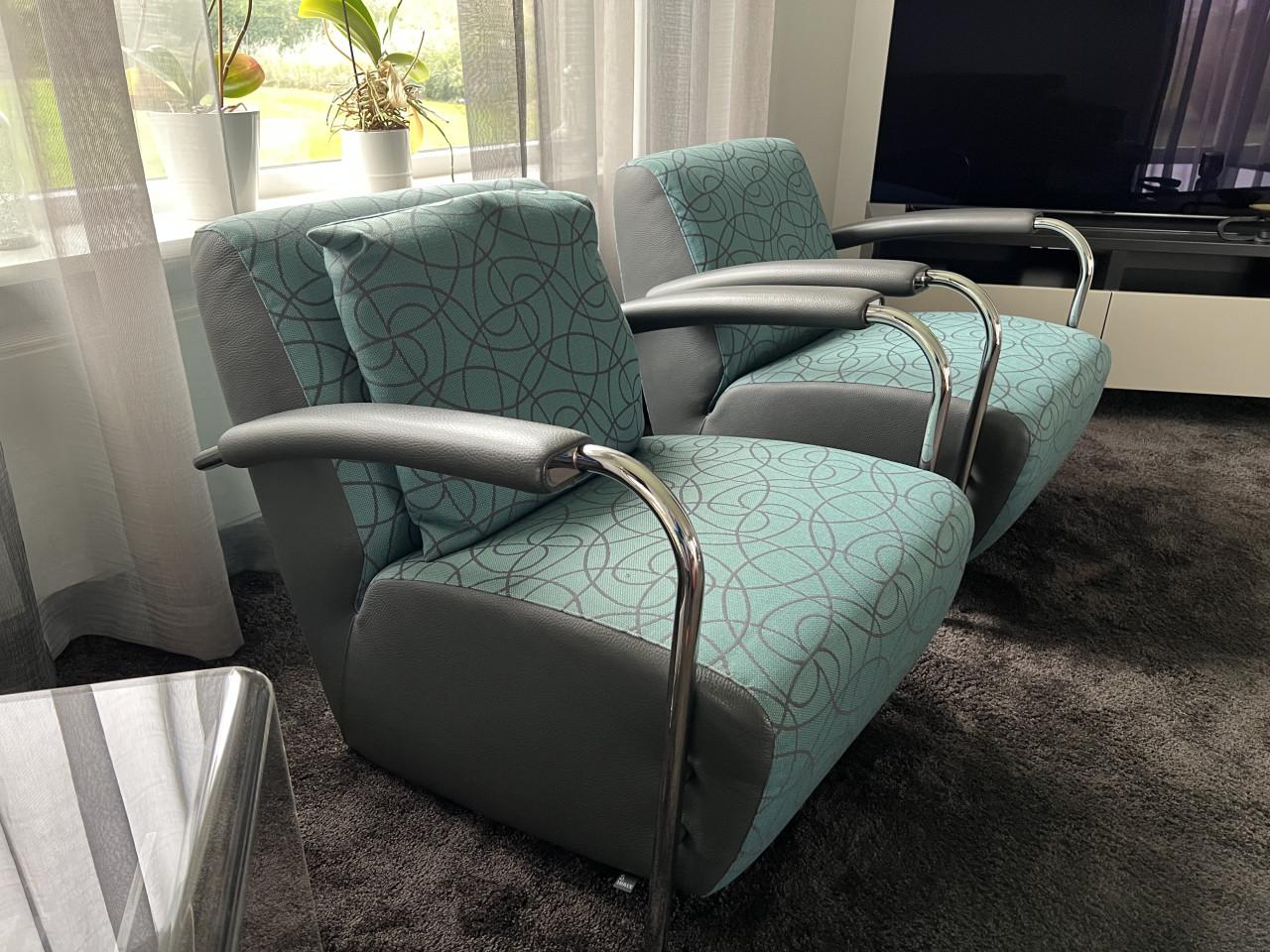 Leolux Scylla fauteuils (2 stuks) zgan