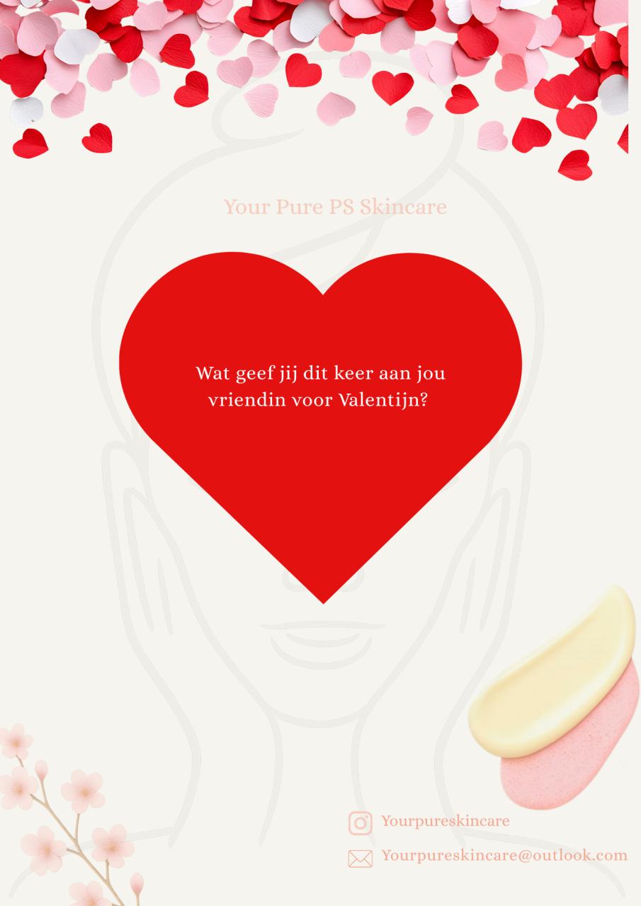 Valentijns cadeau gezichtsbehandeling