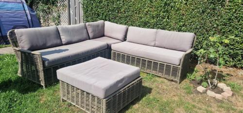 Buiten hoekbank tuinset
