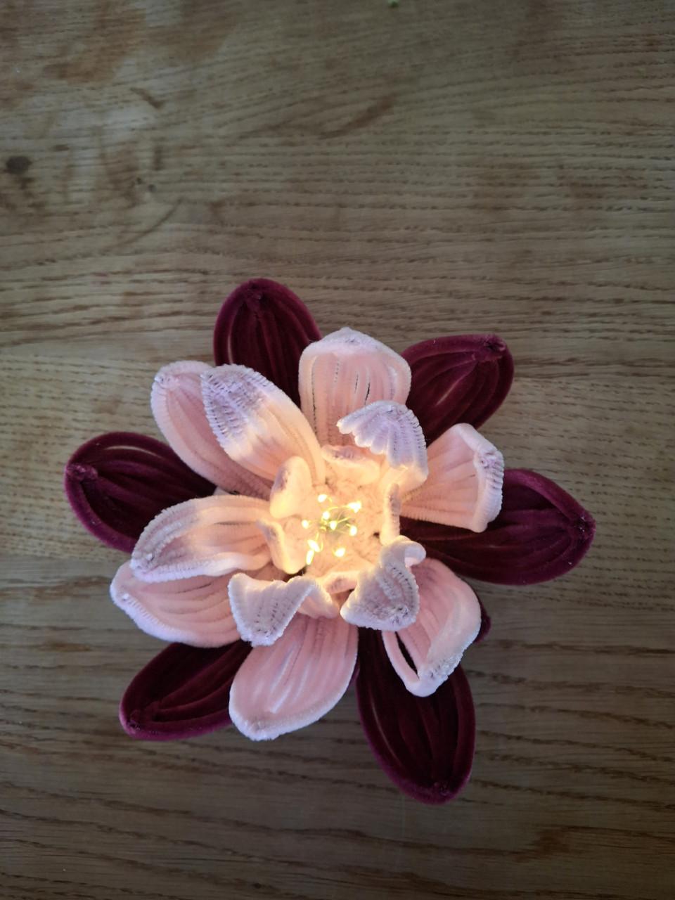 Leuk moederdag kado! Waterlelie met verlichting.