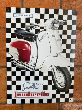 Lambretta reclamebord