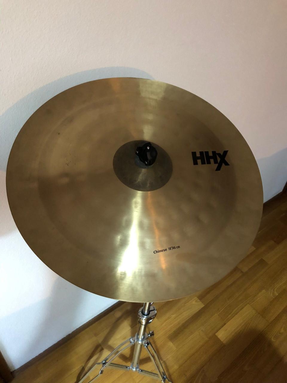 Pearle snare, Zildjian crash en Sabian China 18"