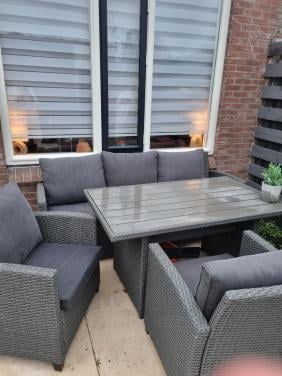 Loungeset 5 persoons Grijs/Antraciet