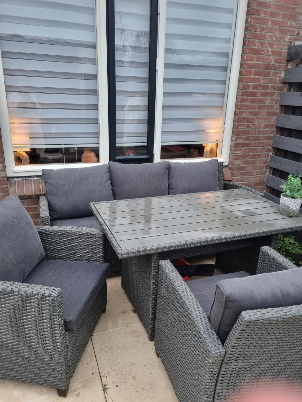 Loungeset 5 persoons Grijs/Antraciet
