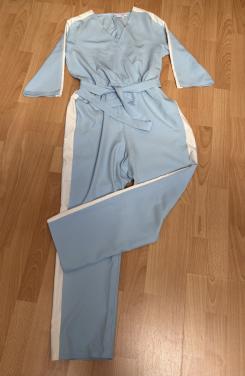 Jantje Korten jumpsuit M 36/38 lichtblauw