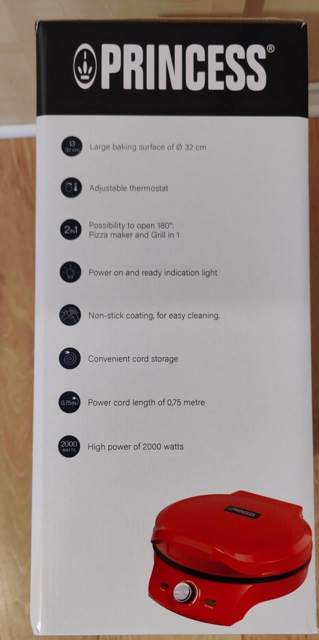 Princess Pizzamaker en Grill. (Nieuw in doos)