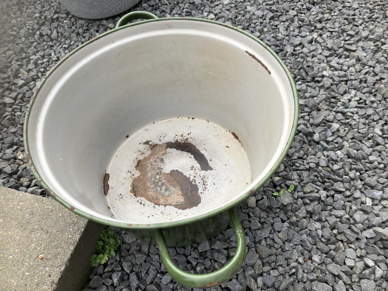 Emaille wasteil / bekken 2st.