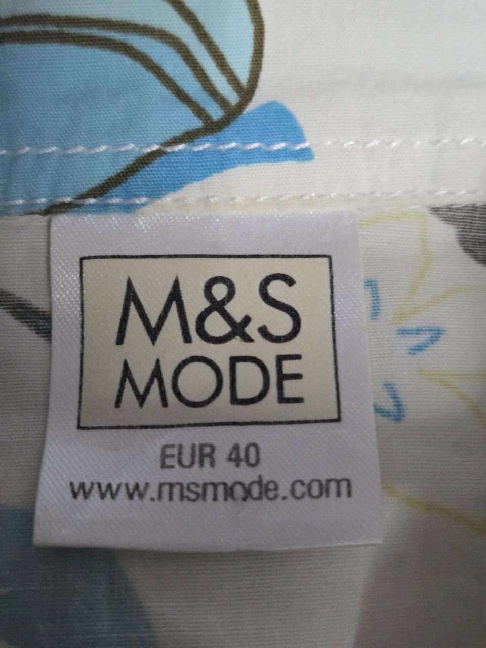 Mouwloze damesblouse Maat 40 van M&S Mode met fris bloemenpatroon