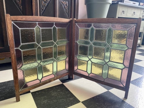 Glas in lood raampjes 4 stuks