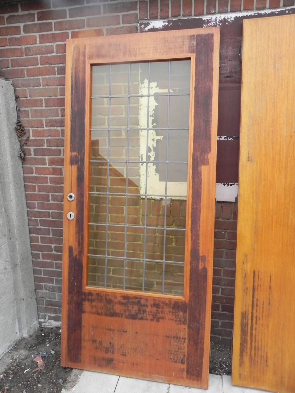 Te koop : drie antieke hardhouten binnendeuren