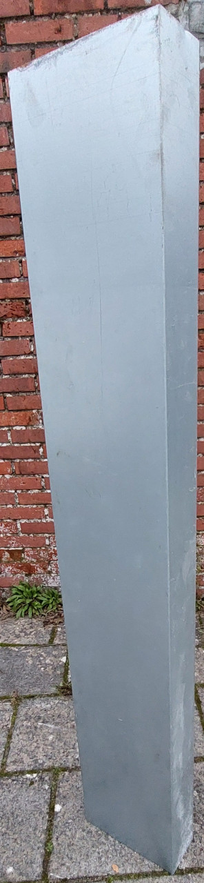 Stalen koker 1500x250x105 mm.
