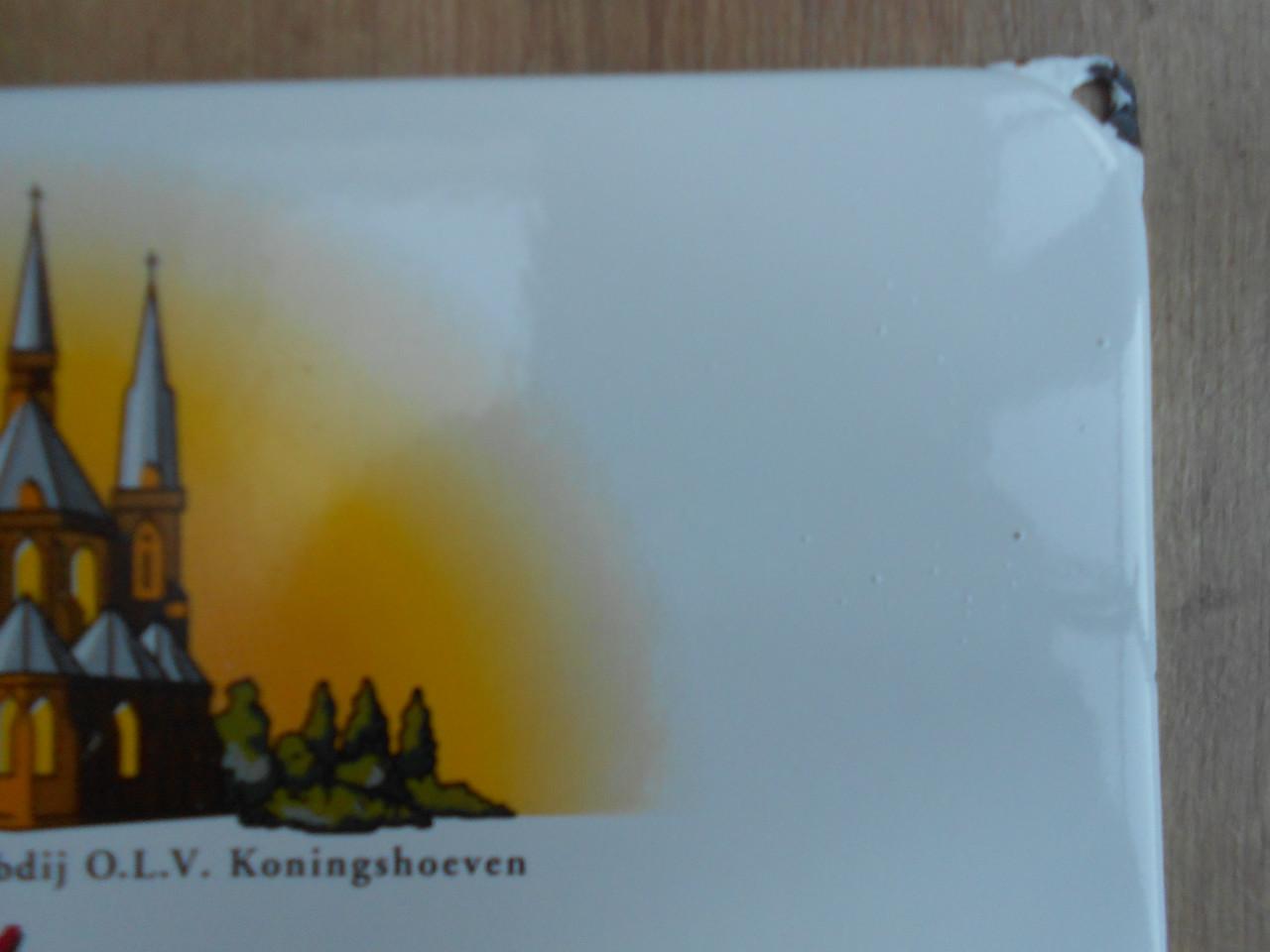 La trappe trappistenbier emaille reclamebord.