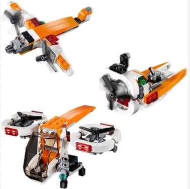 LEGO Creator 31071:Droneverkenner of moerasboot (hovercraft) of propellervl