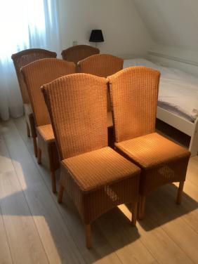 6 originele Loyd Loom stoelen
