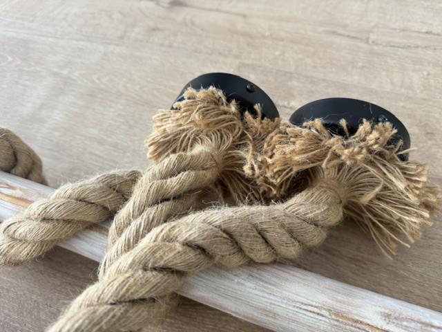 2 touwlampen + 2 roeiriemen, nautisch/maritiem, decoratief