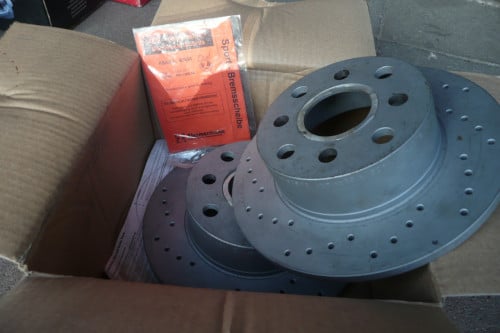 Set van 2 geperforeerde Zimmermann remschijven Audi 80/90/100