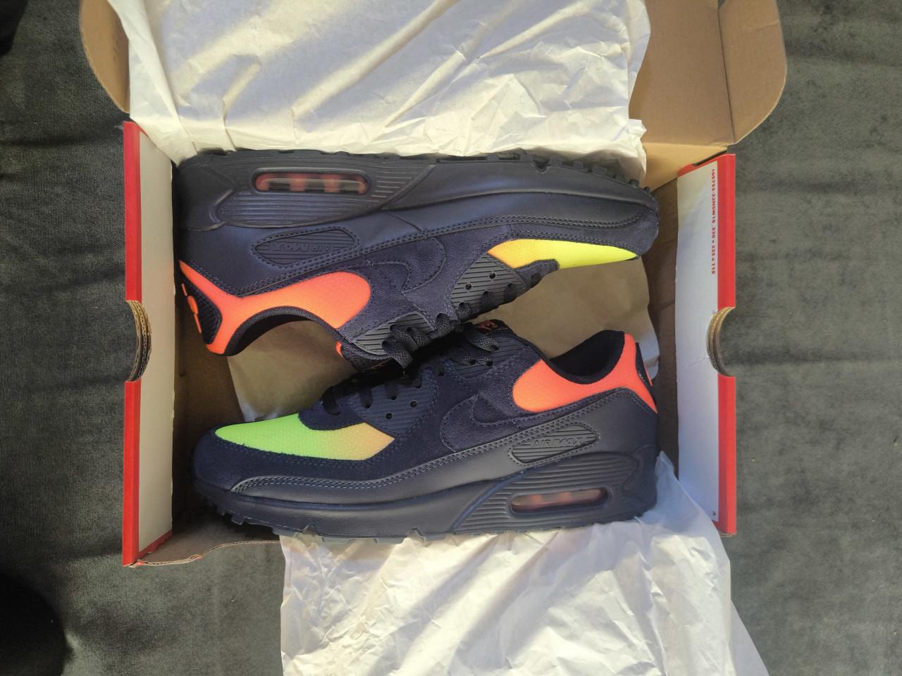 Nike Air neon orange yellow