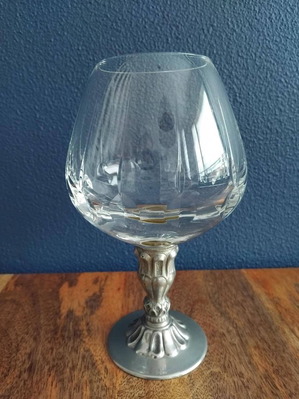 Brandy snifter Tinnen voet