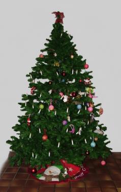 Prachtige Kunst Kerstboom - 2,60 meter!
