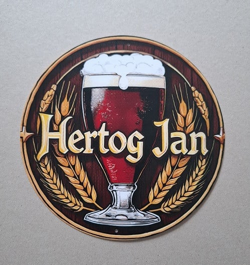 Hertog Jan Metalen Bordje