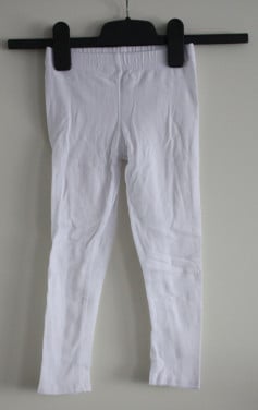 Witte legging maat 98-104