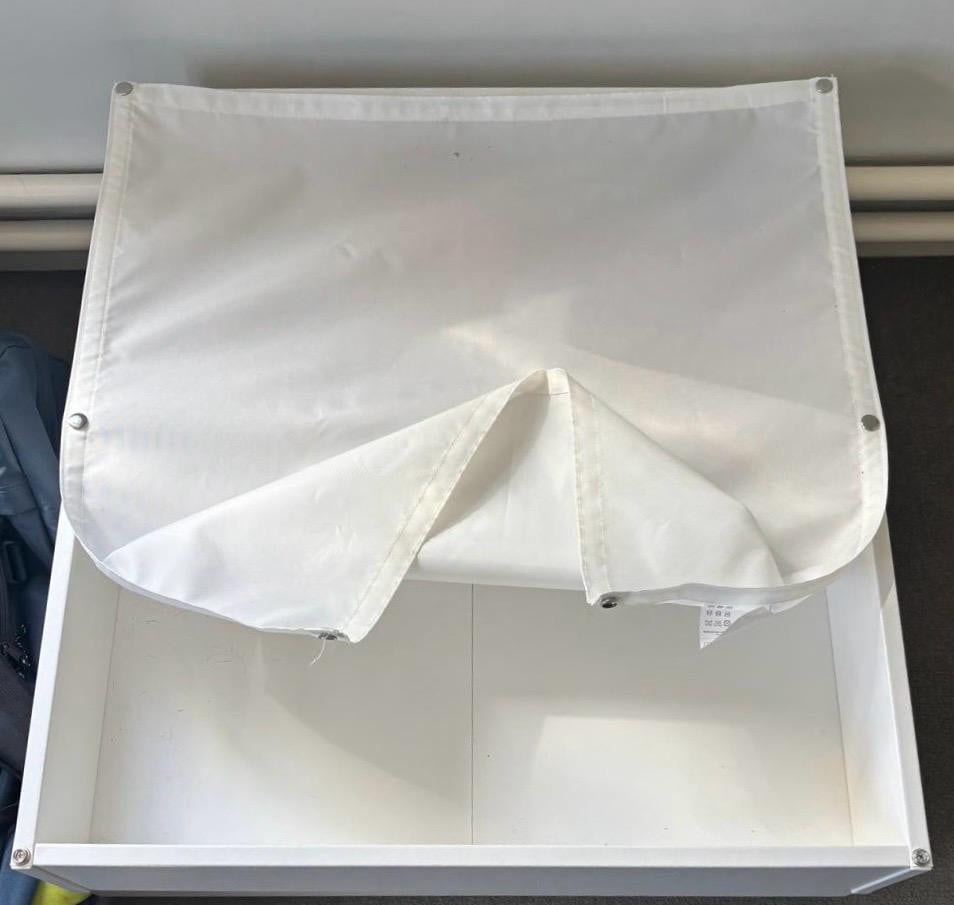 IKEA Bed ASKVOLL met lattenbodem, matras en onderlades
