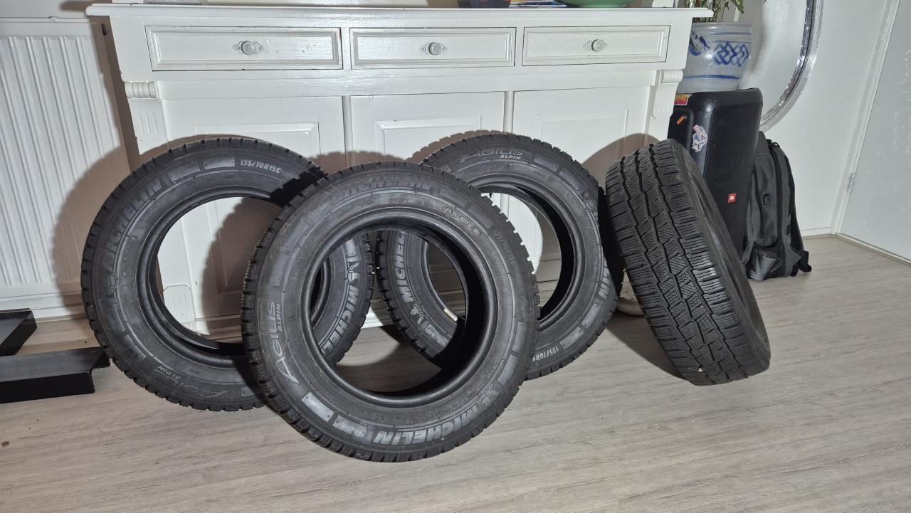 4x Michelin winterbanden 195/70 R15C – goede staat
