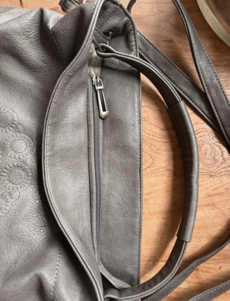 Leren tas Belleknoppe