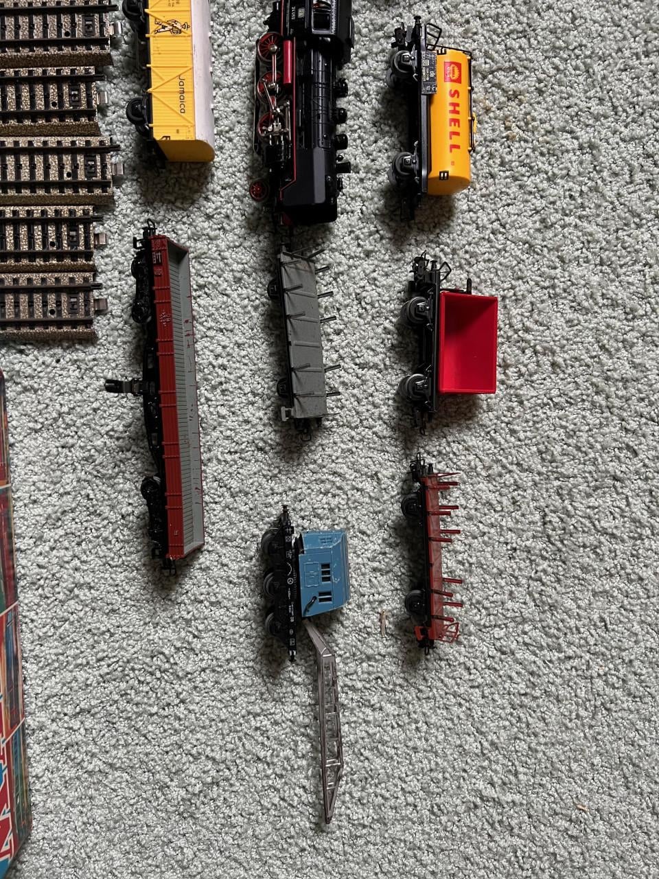 Model trein met trein baan