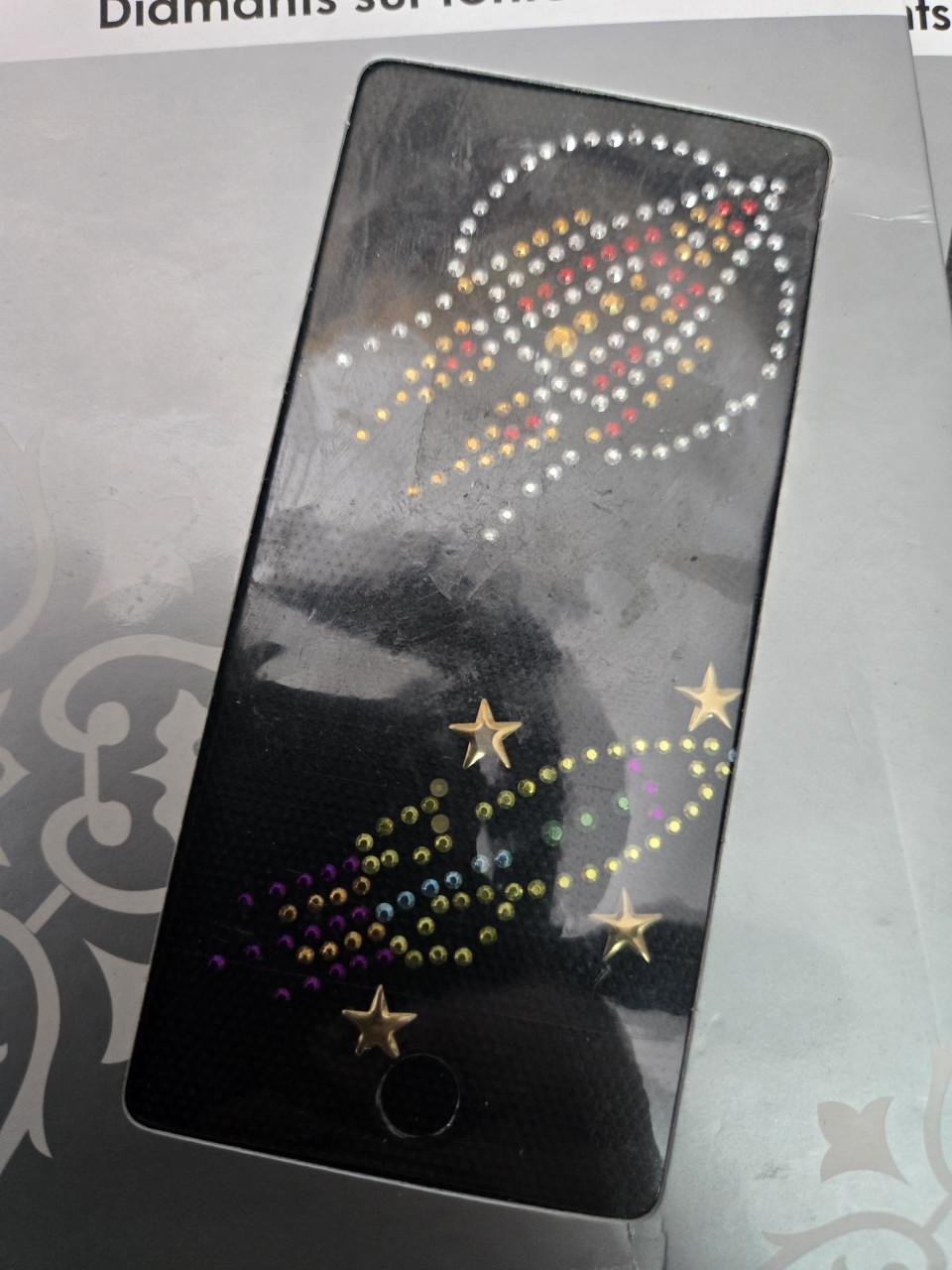 Art Talent opstrijkbare diamantjes met een raketontwerp. 3 stuks nieuw