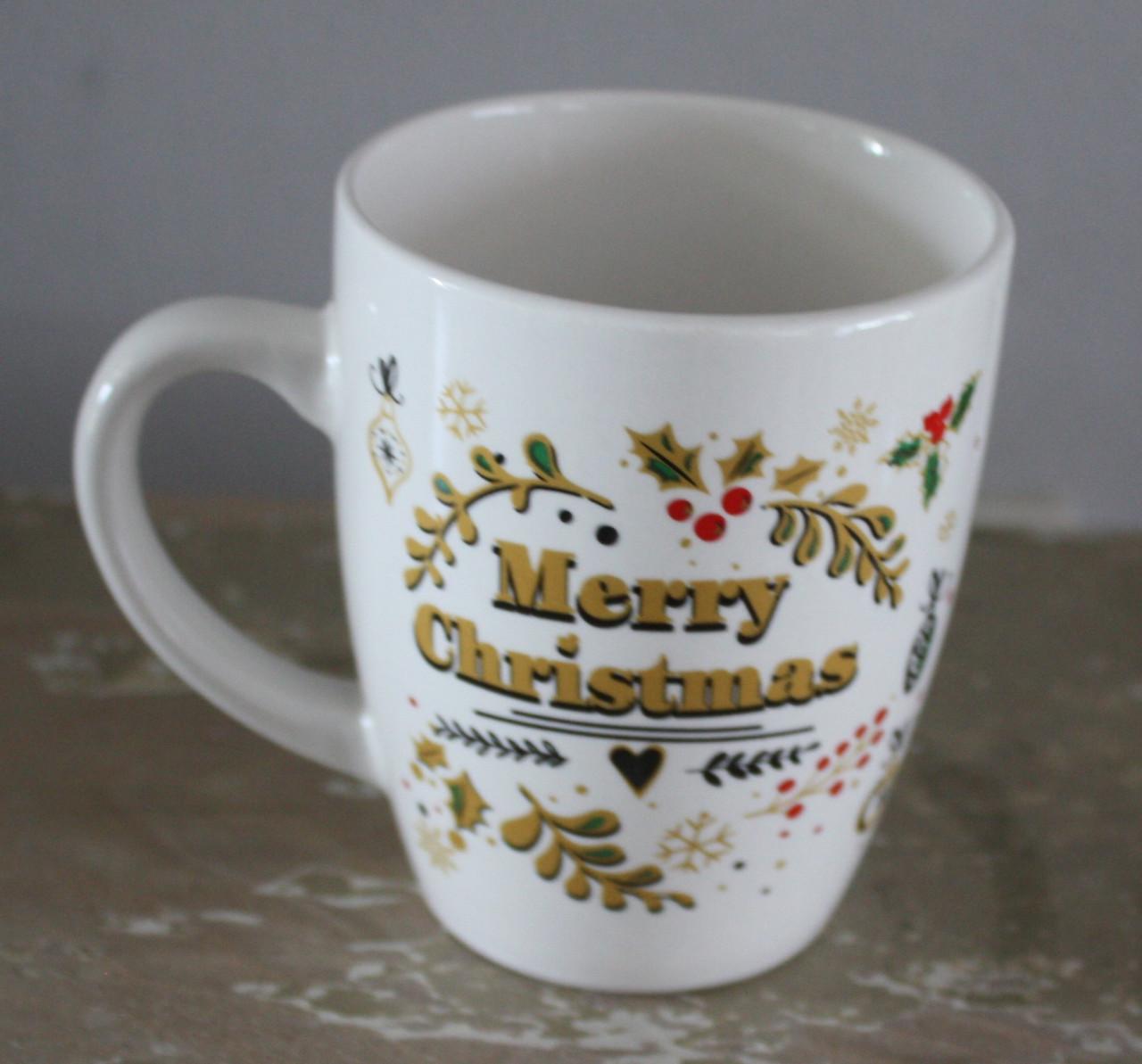 Kerst mokje senseo koffie mokje met tekst en print