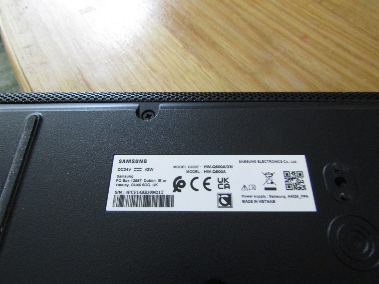 Soundbar samsung hw-q600a