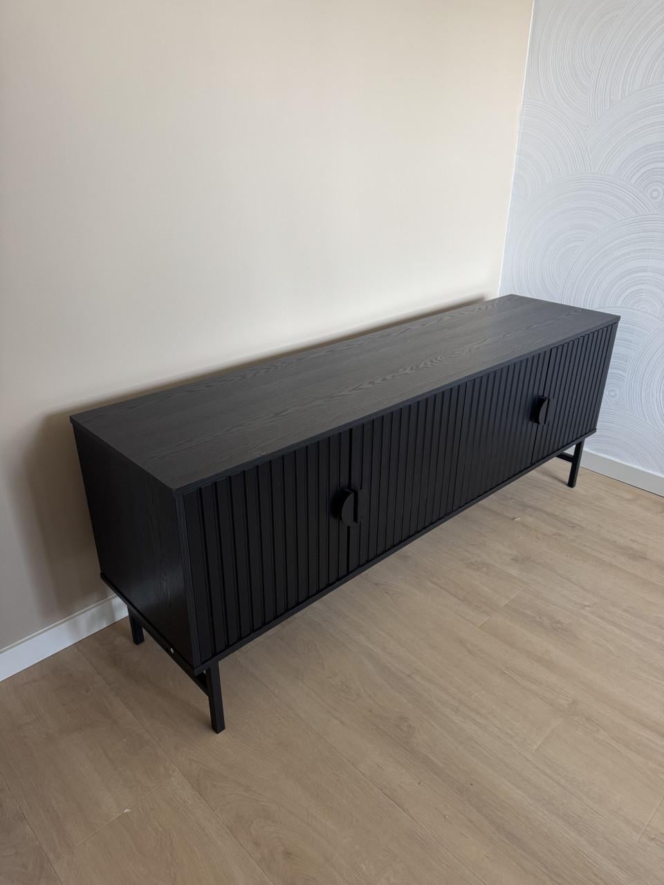 Zwart tv meubel 160 cm