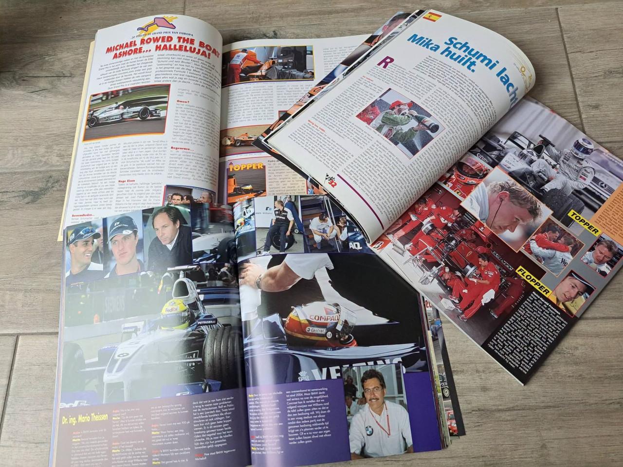 Formule 1 finish jaarboek 1996 tm 2002 van Anjes Verhey