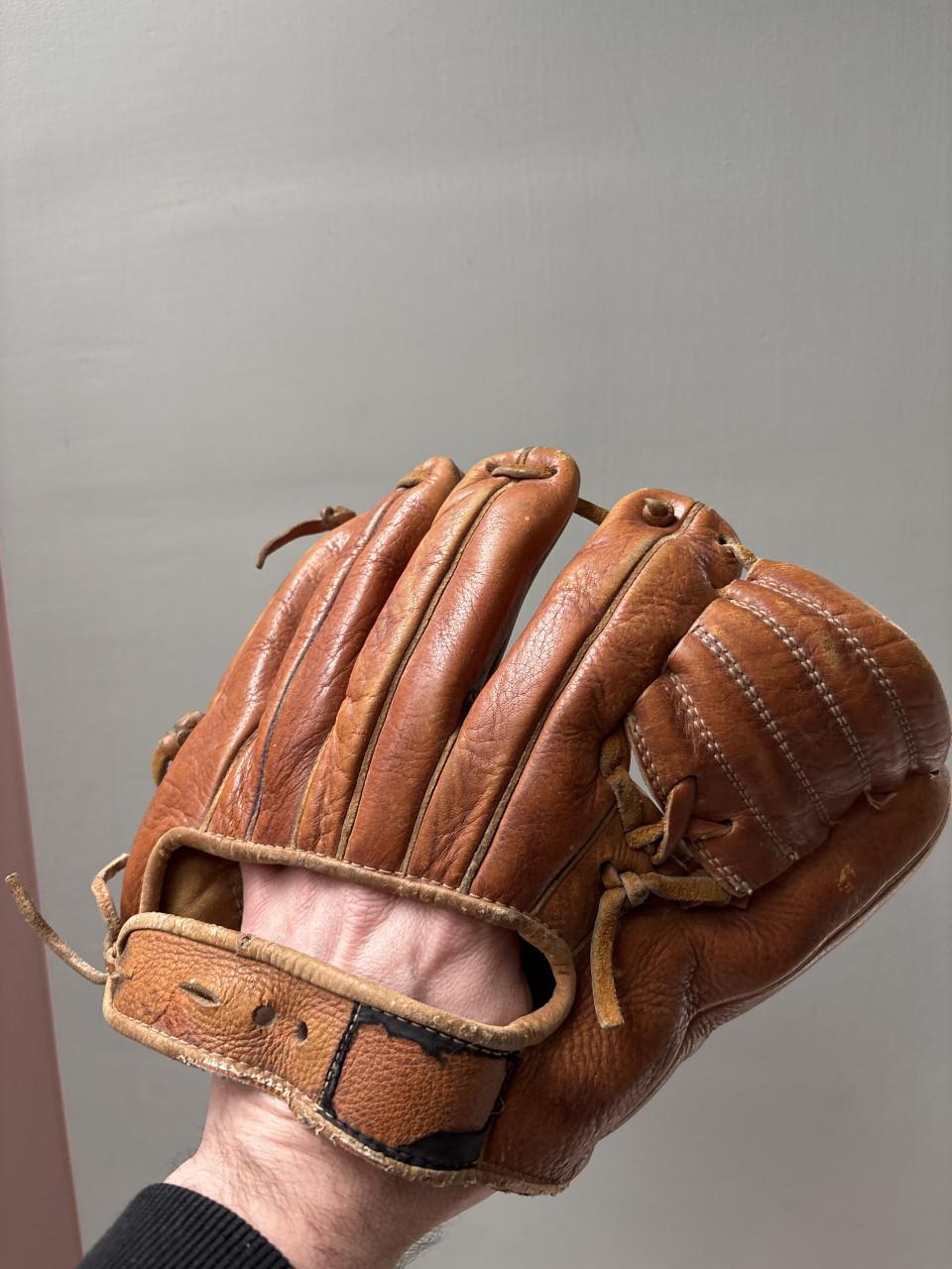 Vintage honkbalhandschoen 'Playtime' G 100 + Bal
