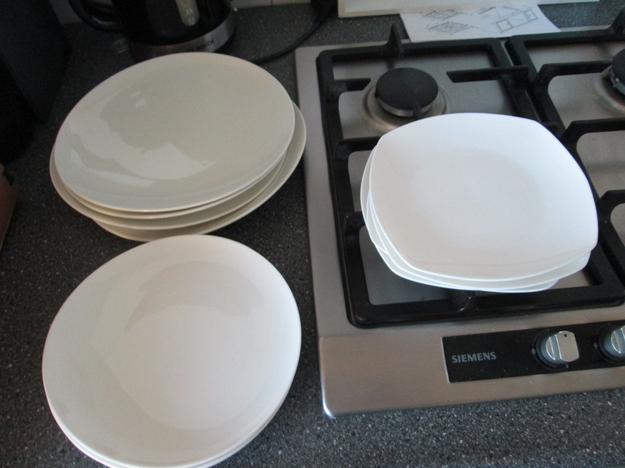 Set witte borden