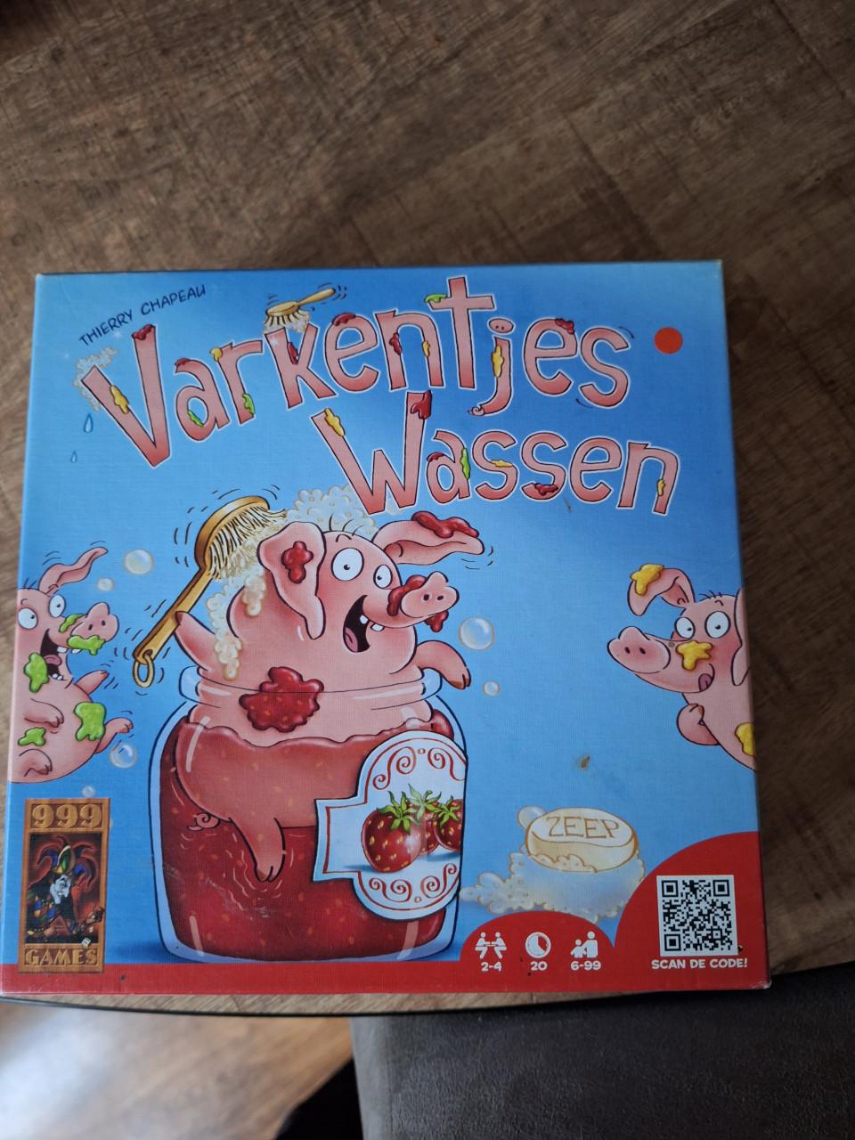 Spelletje  varkentje wassen