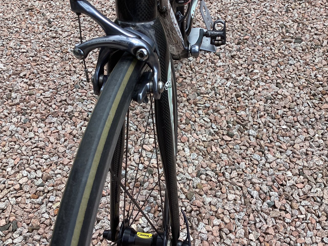 Carbon Prorace Viper racefiets 52.5 cm, c/t sloping frame, in nette staat.