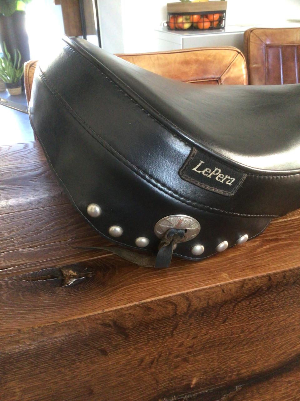 Lederen zadel voor Harley Davidson