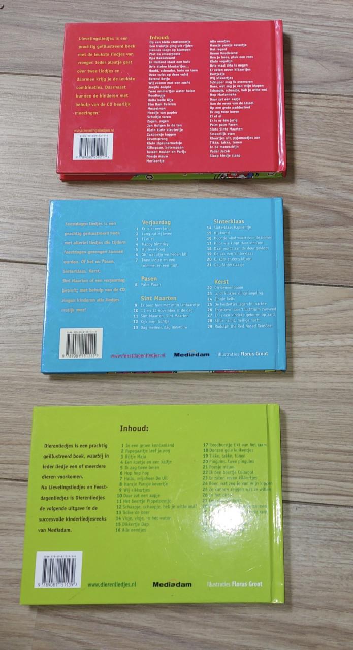 Kinderliedjes boekjes met cd
