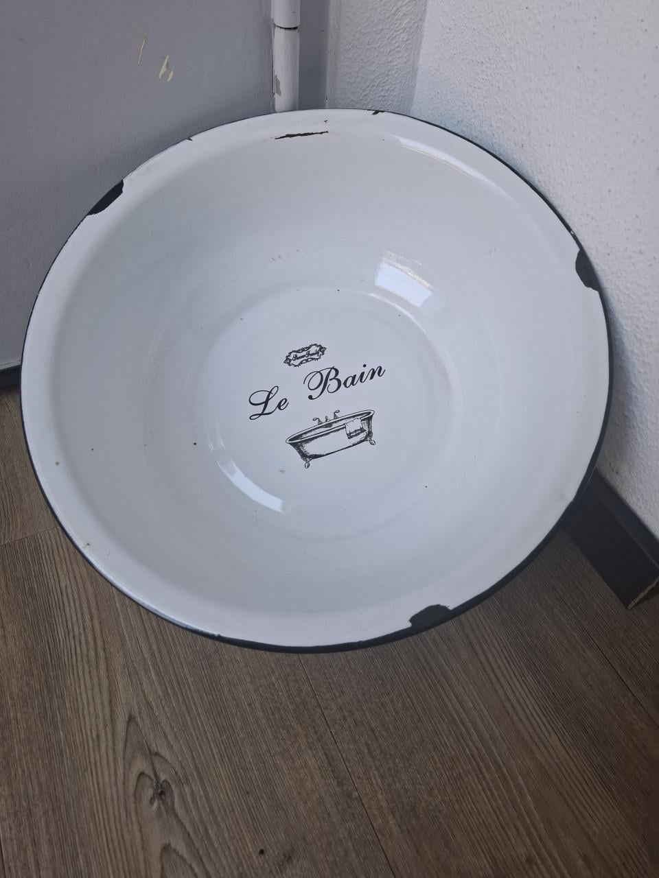 Emaille schaal le Bain