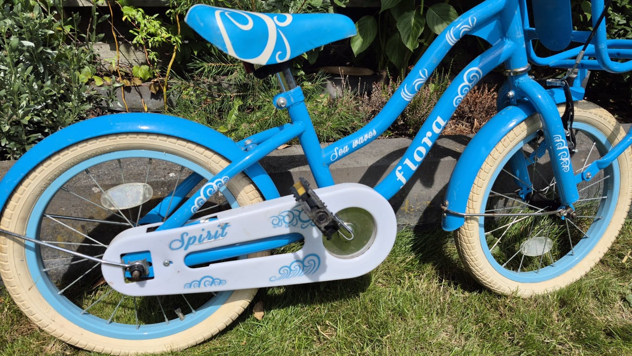 Spirit flora 16" meisjesfiets blauw