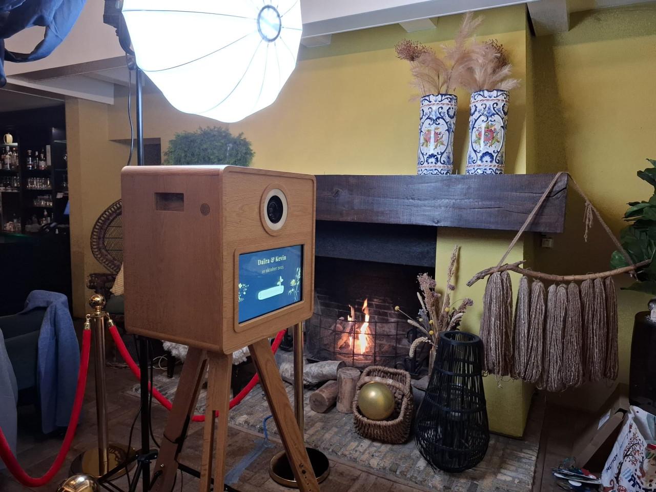 Houten photobooth huren