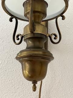 TWEE VINTAGE SCHEMERLAMPEN GEZELLIG BRANDEND